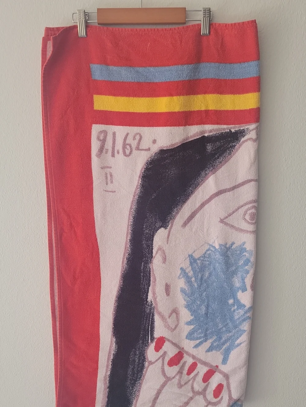 80s Vintage Hilasal Vintage Picasso Beach Towel